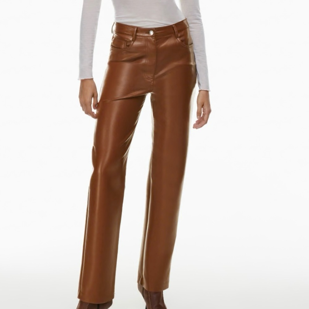 ARITZIA Wilfred The Melina High-waisted Vegan Leather pants